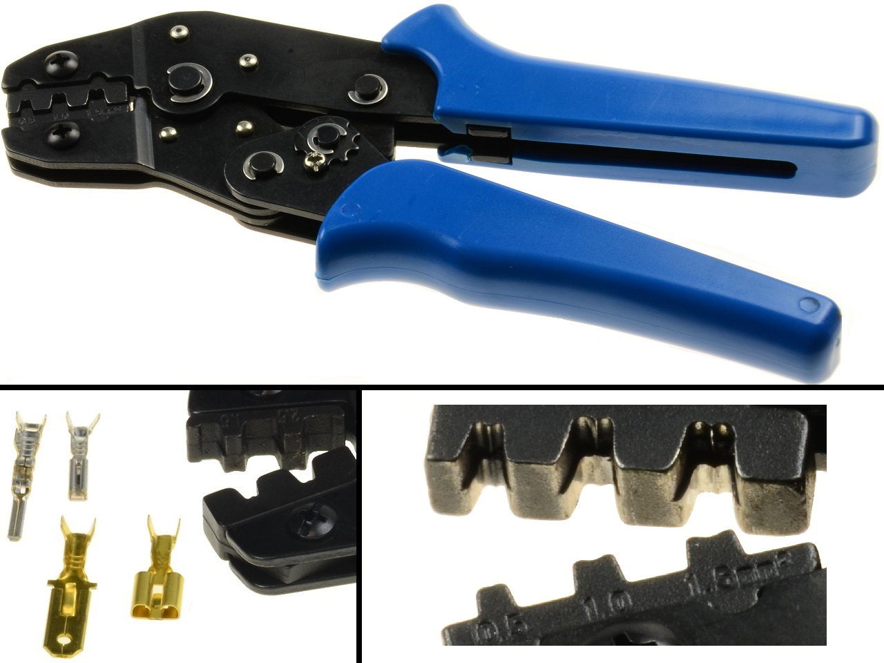 AMP faston crimping tool plier - Clique na Imagem para Fechar