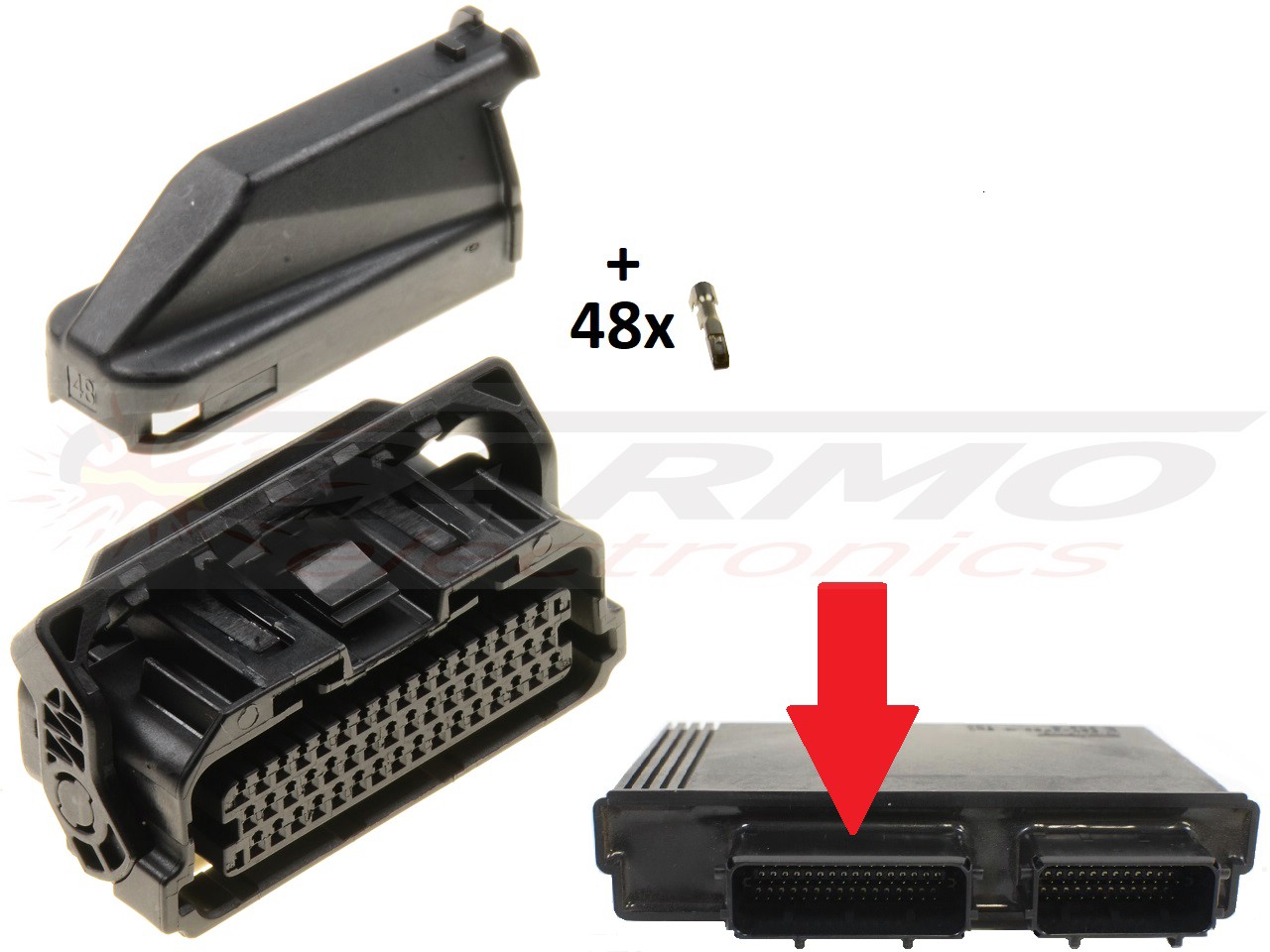48 pole superseal connector KTM ECU ECM computer 61341031 connector - Clique na Imagem para Fechar