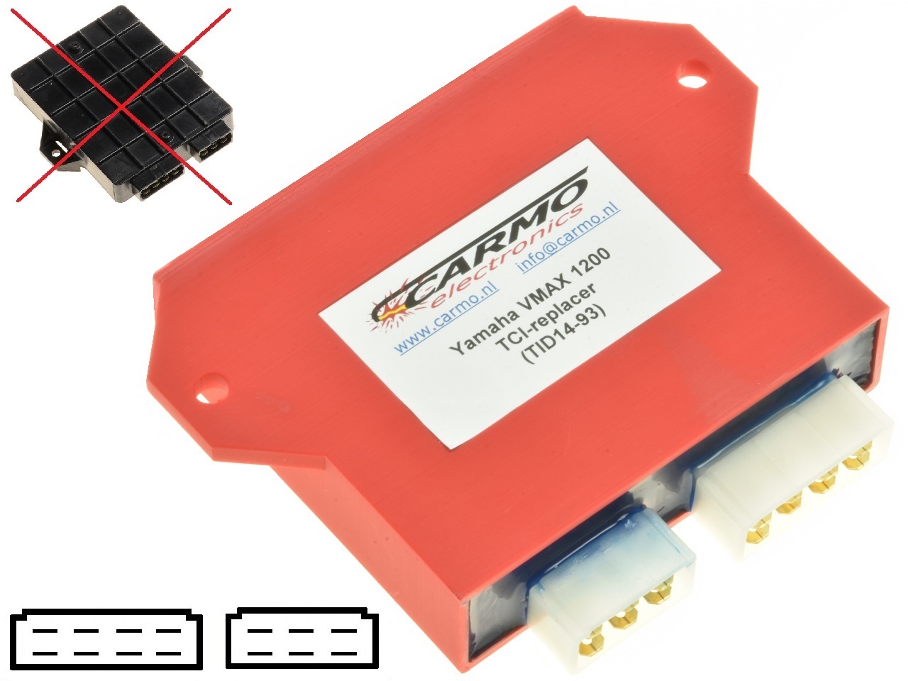 Yamaha VMax 1200 VMX12 módulo de ignição do igniter CDI TCI Box (TID14-93) - Clique na Imagem para Fechar